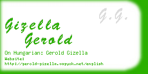 gizella gerold business card